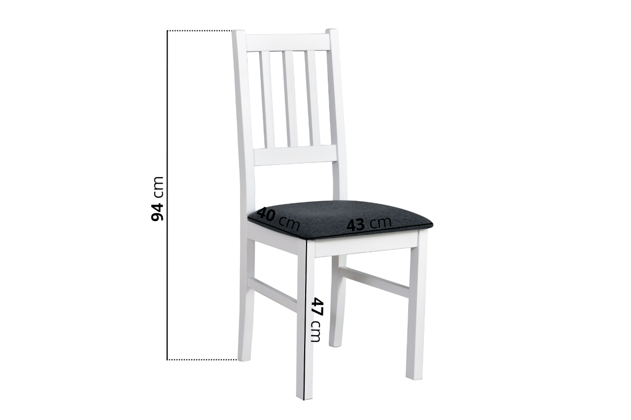 Židle BAX 4 bílá / 1B