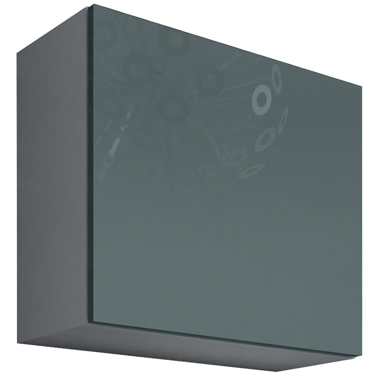Závěsná skříňka VIGO GREY A KWADRAT VG10 bílá / šedý lesk
