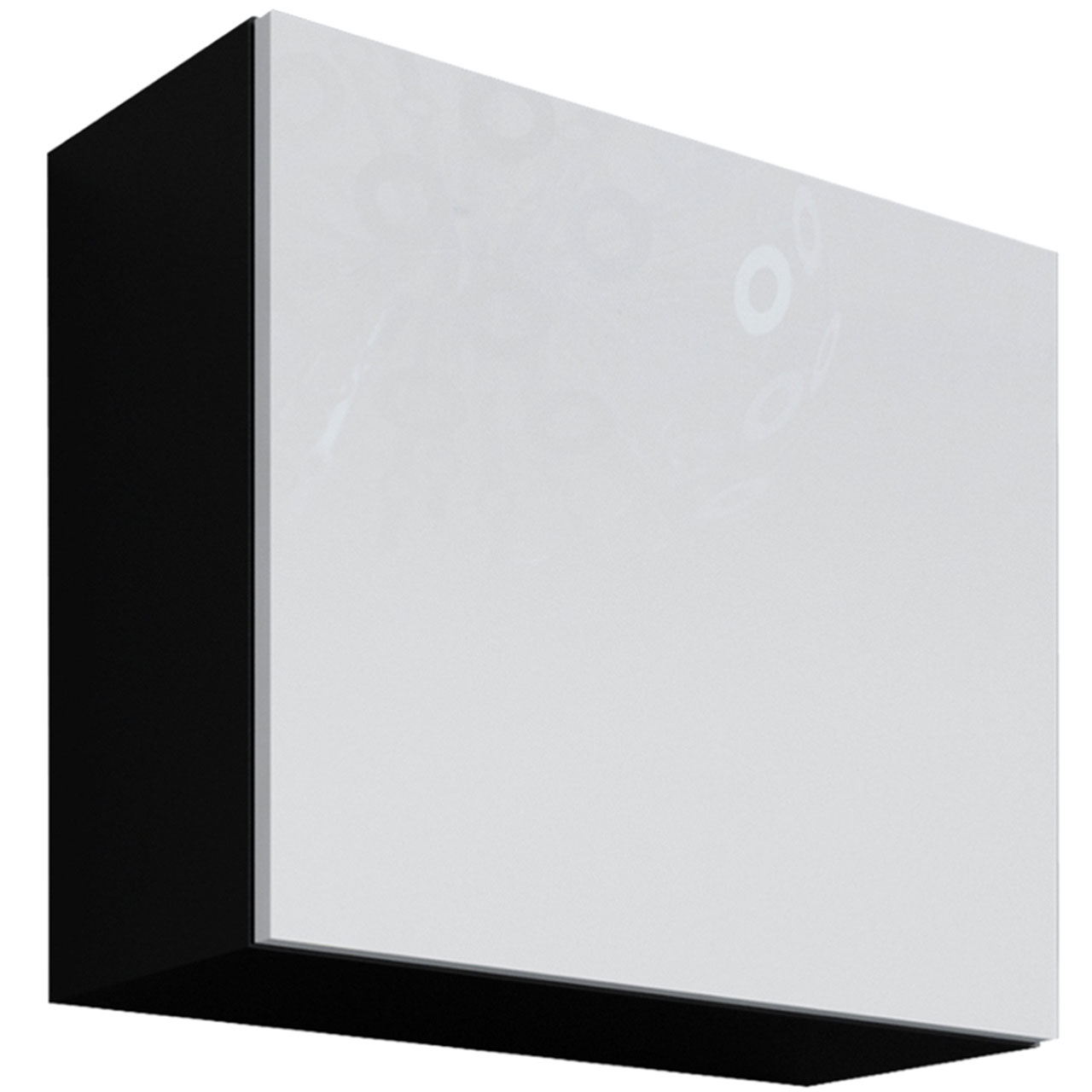 Závěsná skříňka VIGO KWADRAT VG10C černá / bílý lesk