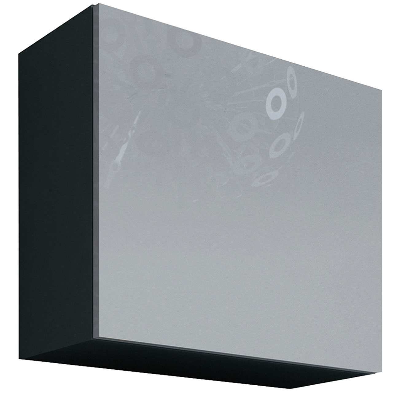 Závěsná skříňka VIGO GREY B KWADRAT VG10 šedá / bílý lesk