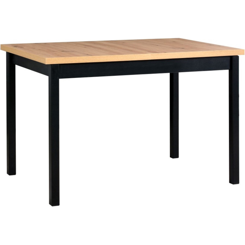 Stůl MAX 10 70x120/160 artisan laminát / černý