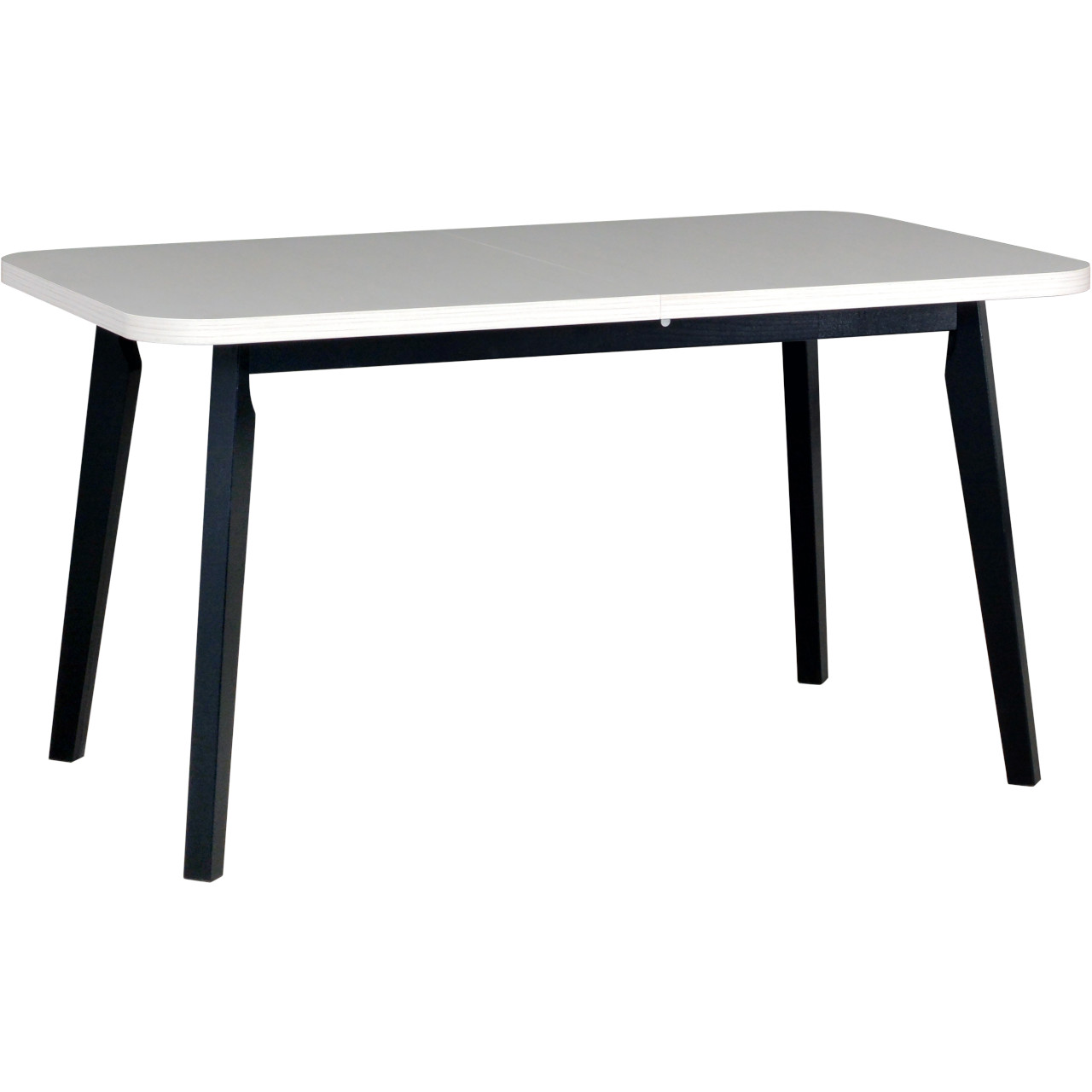 Stůl OSLO 6 80x140/180 bílý laminát / černý