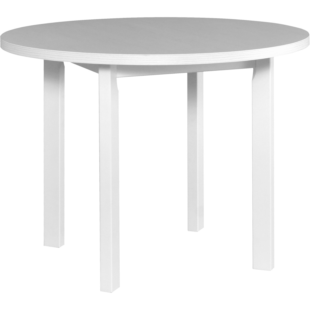 Stůl POLI 2 100x100 bílý laminát