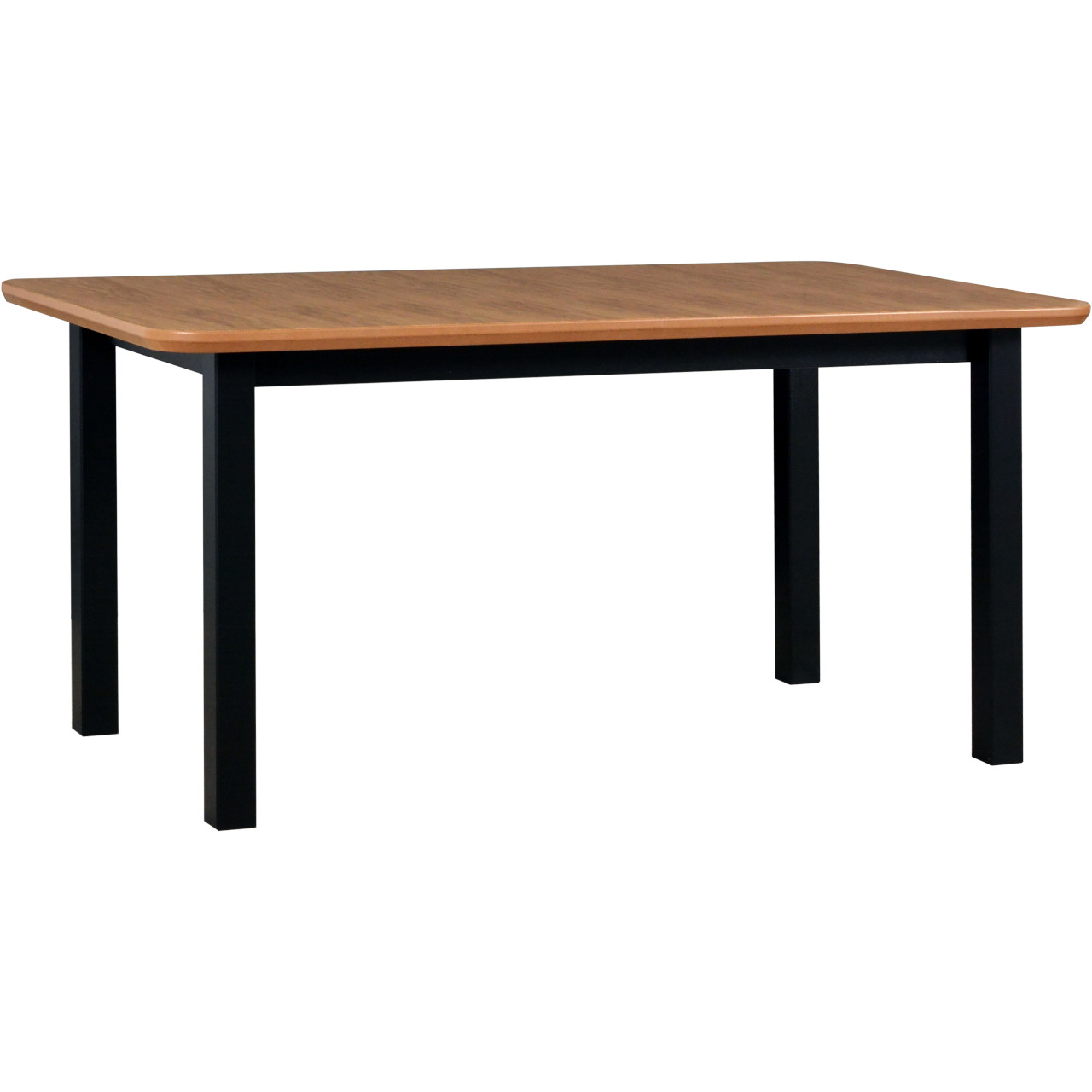 Stůl WENUS 5 S 90x160/200 dýha dubová / černý