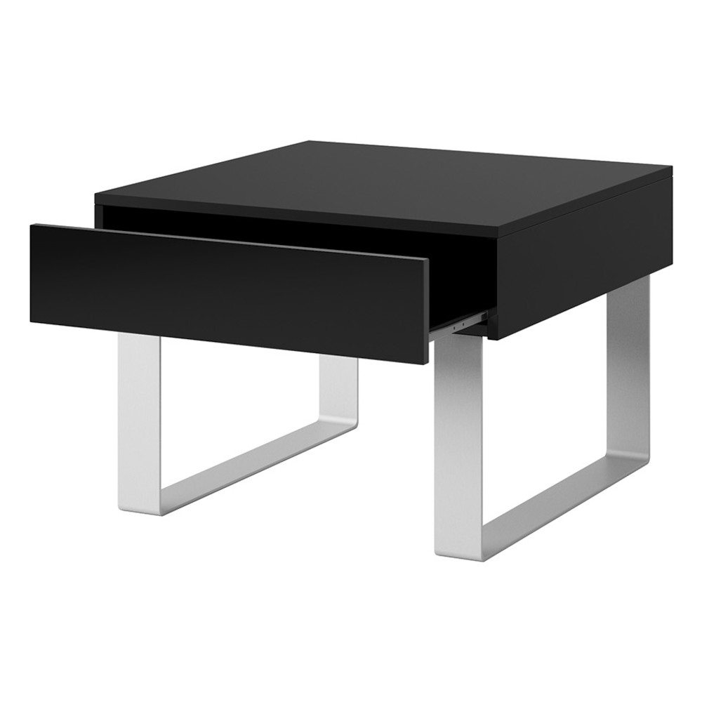 Malý konferenční stolek CALABRIA CL13 černý / černý lesk