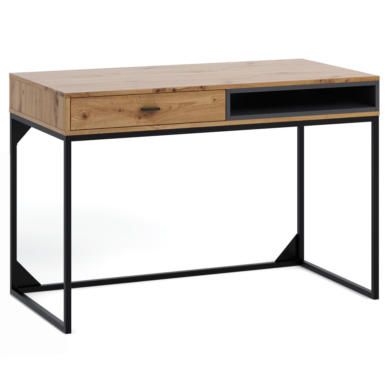 Psací stůl OLIER OE01 dub artisan / černý