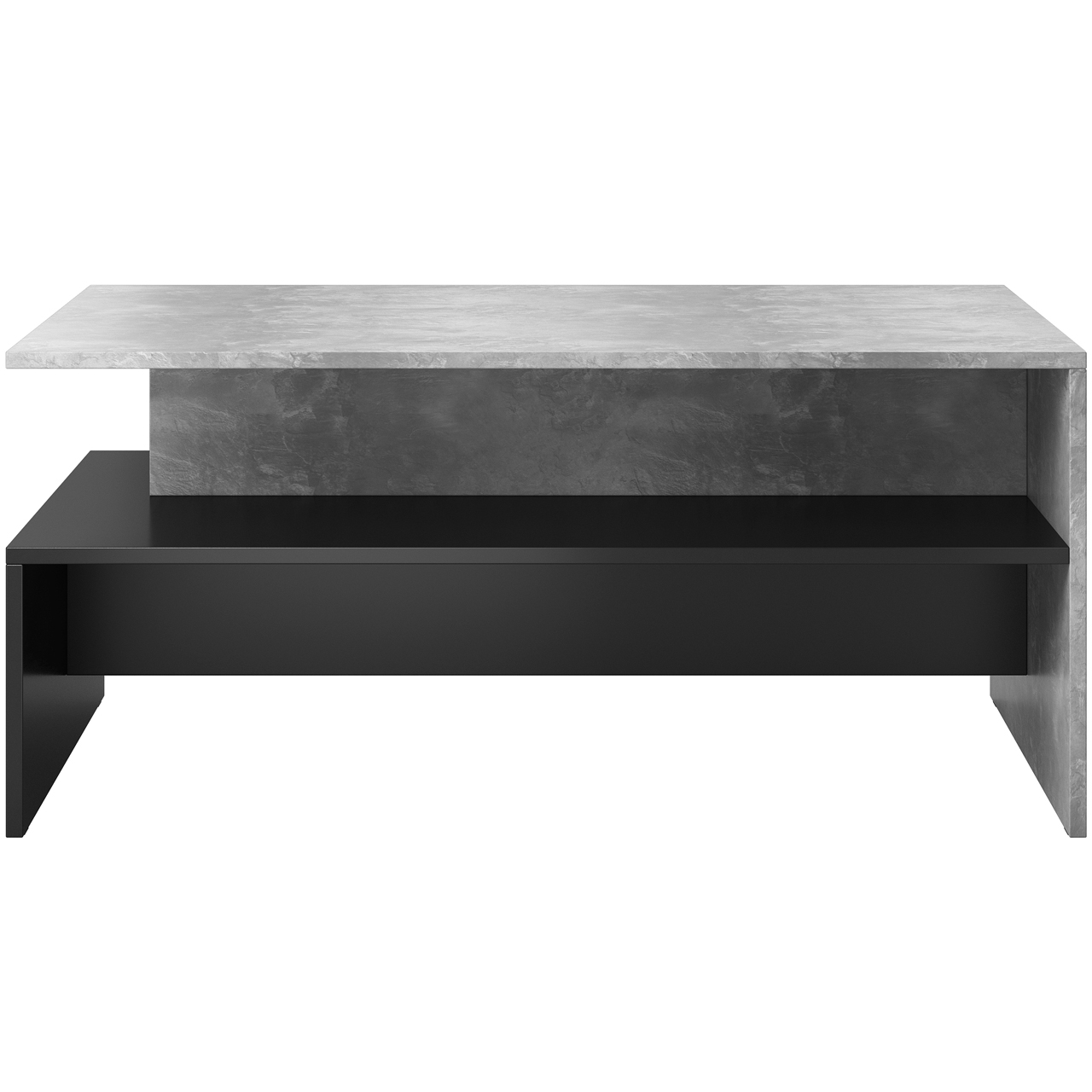 Konferenční stolek BAROS 99 beton světlý / černý