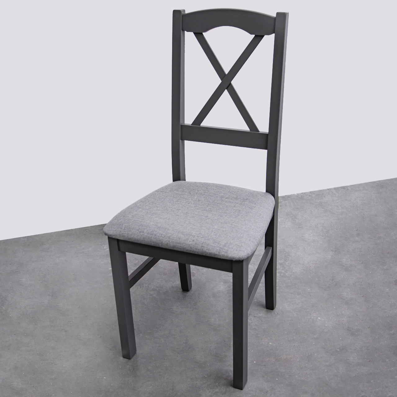 Jídelní židle čalouněná DK19 grafit (10) VÝPRODEJ
