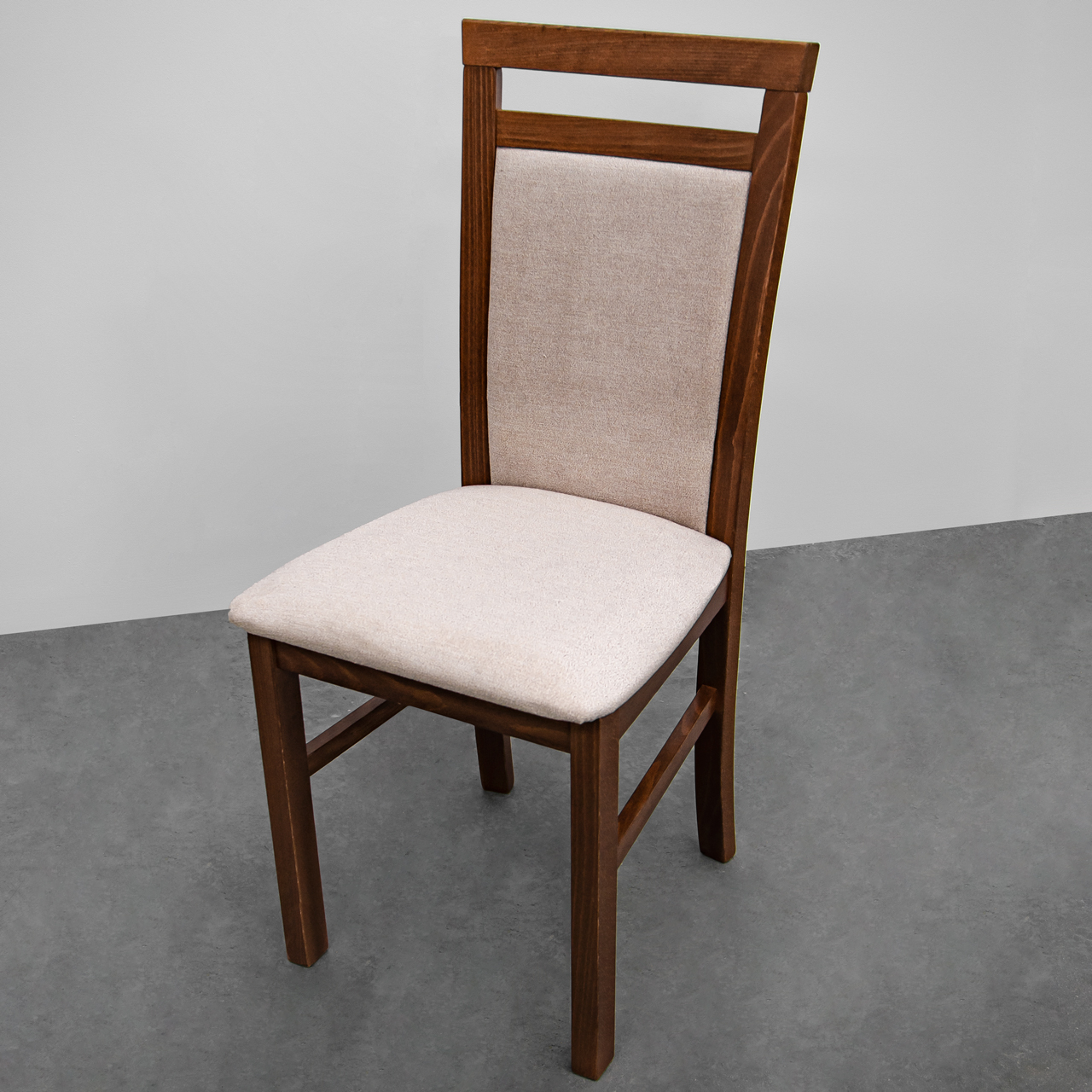 Čalouněná jídelní židle MILANO 5 ořech / (7) VÝPRODEJ