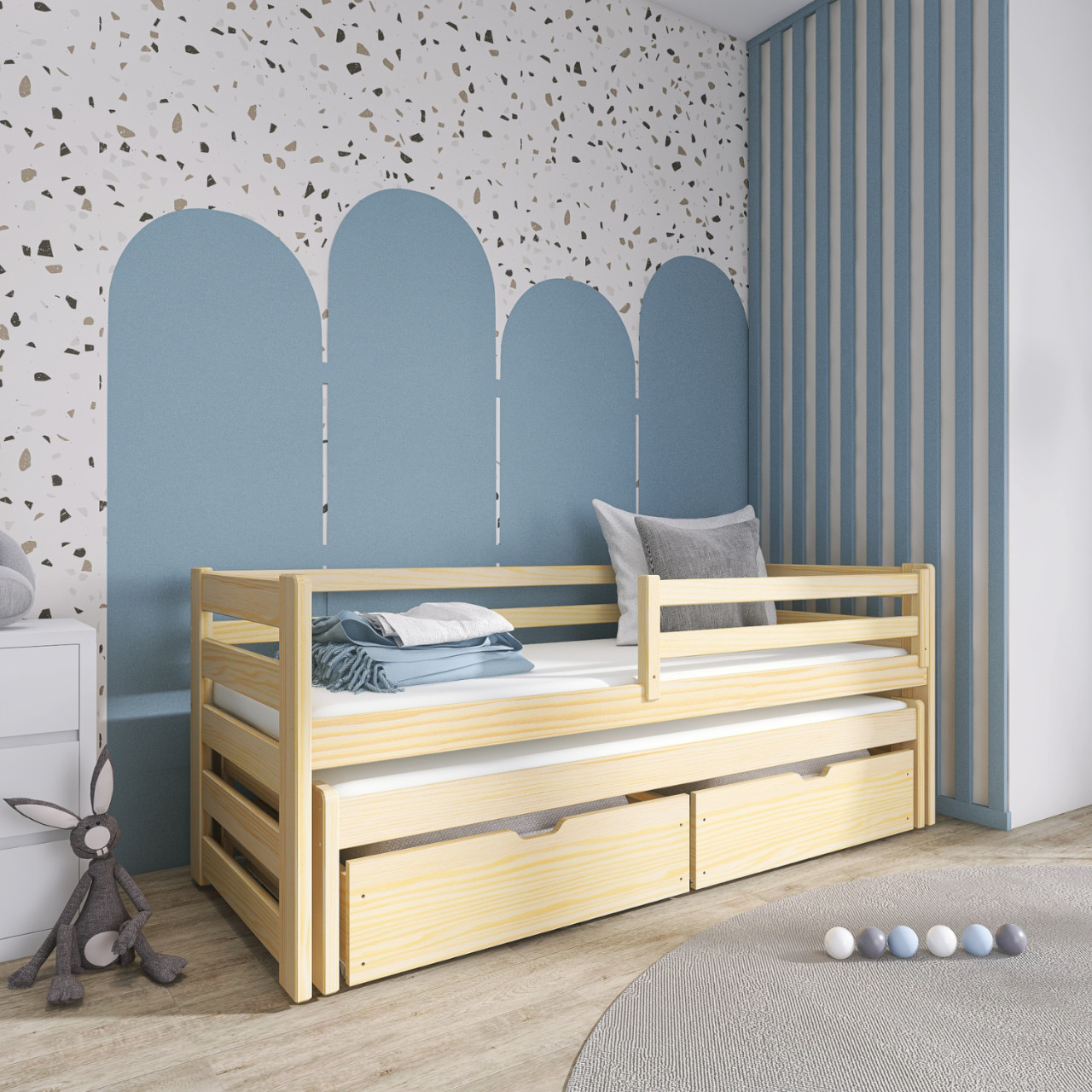 Patrová postel 80x180 LISA borovice