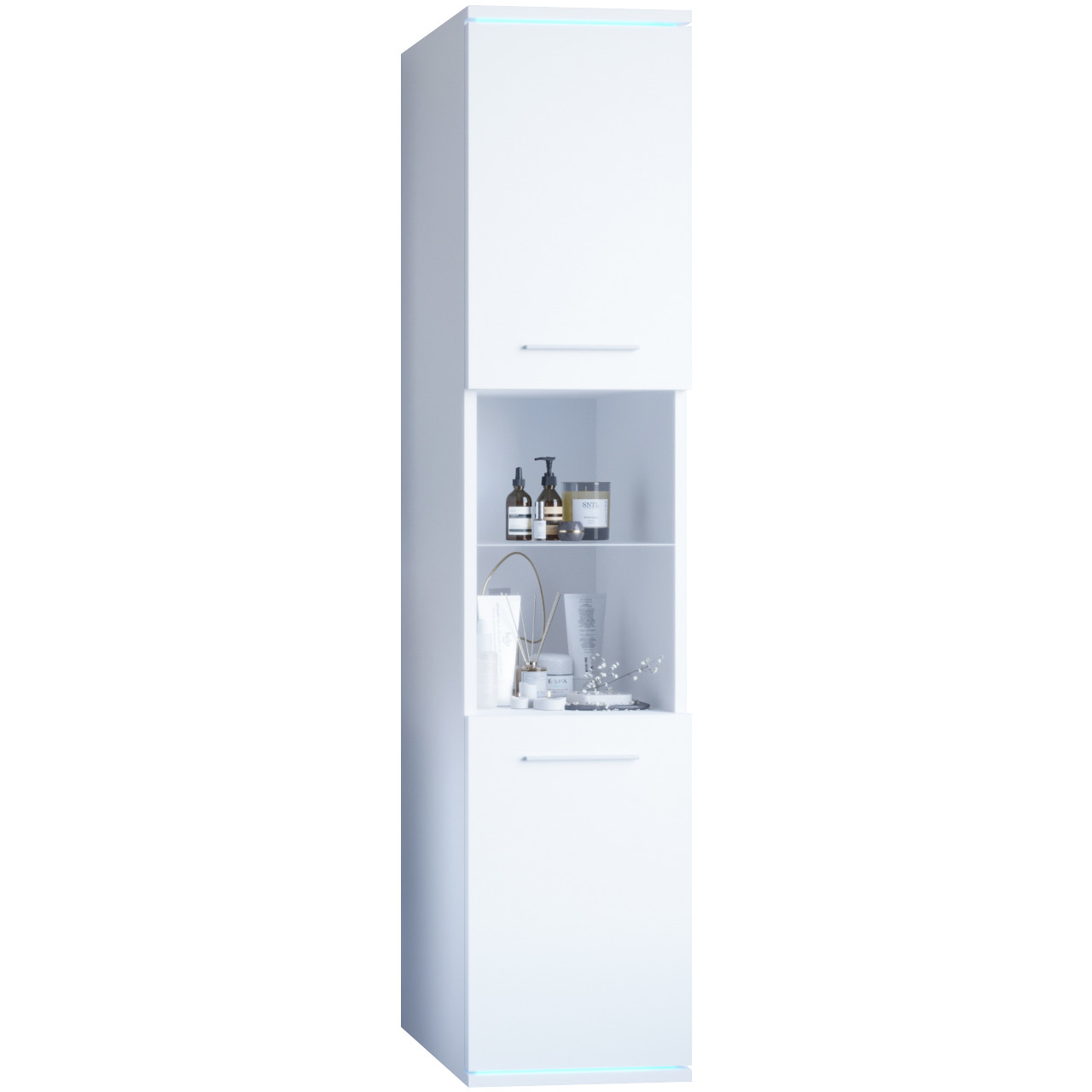 Koupelnová skříňka vysoká DUO / SOLO DO1 bílý laminát
