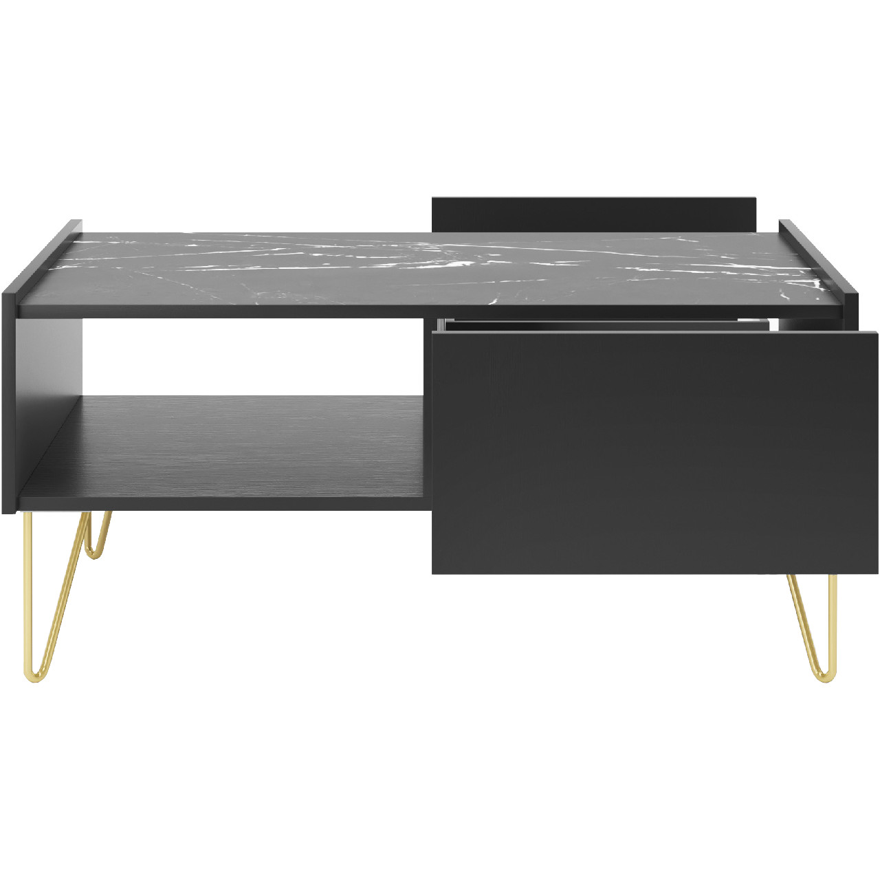 Konferenční stolek HARMONY 05 černá / černý mramor