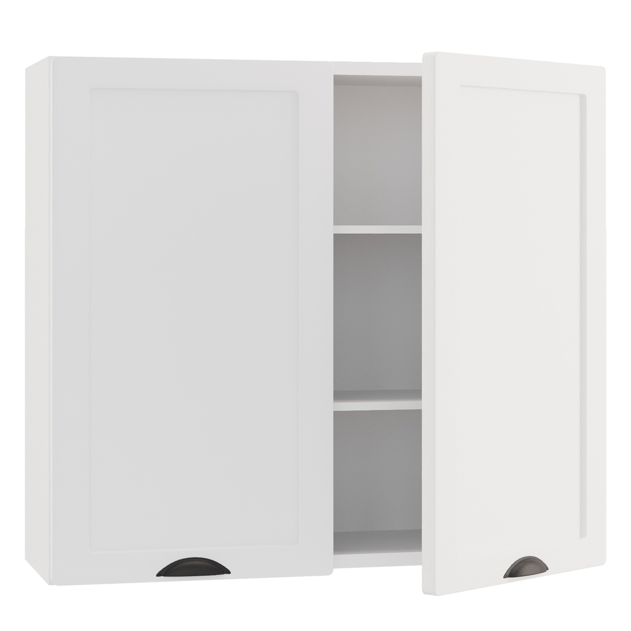 Dvoudveřová závěsná skříňka ADELE W80 bílá