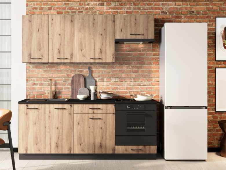 Ellen Kitchen 1 Grafitový dub Artisan