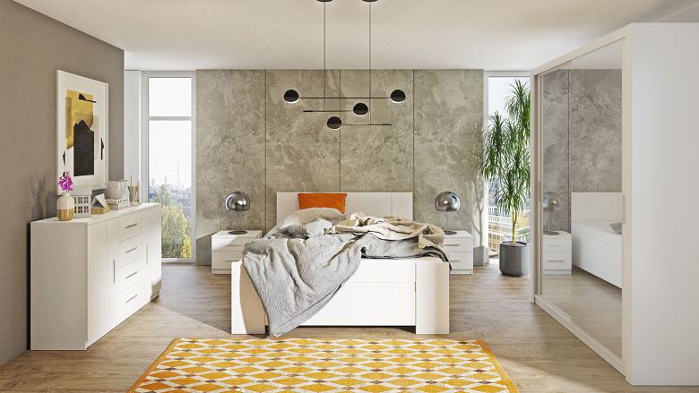 Boney 2 ložnice bílá