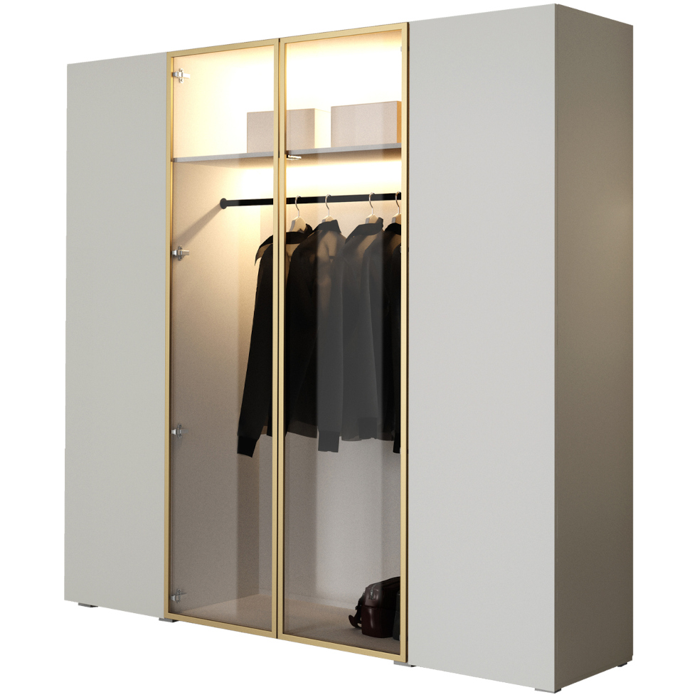 šatní skříň Acati 200 Cashmere Gold