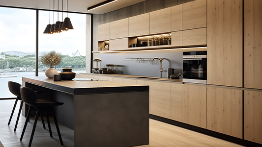 Moderní kuchyně se dřevem - inspirace a nábytek