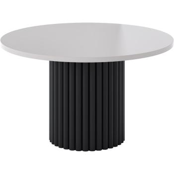 Kulatý stolek CASCANO černý / kašmír